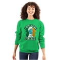 thumbnail image 3 of Smurfs Hate Being Pinched St Paddy Unisex Plus Size Sweatshirt Brisco Brands 2X, 3 of 5