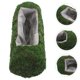 thumbnail image 5 of Maceta rectangular para suculentas con flocado, de hierro rústico, para plantas de interior, para plantar en agua y tierra., 5 of 6