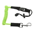 thumbnail image 3 of Kayak Paddle Leash Rafting Canoa Kayak Tabla De Surf Herramienta Cuerda De Amarre En Espiral Verde, 3 of 8