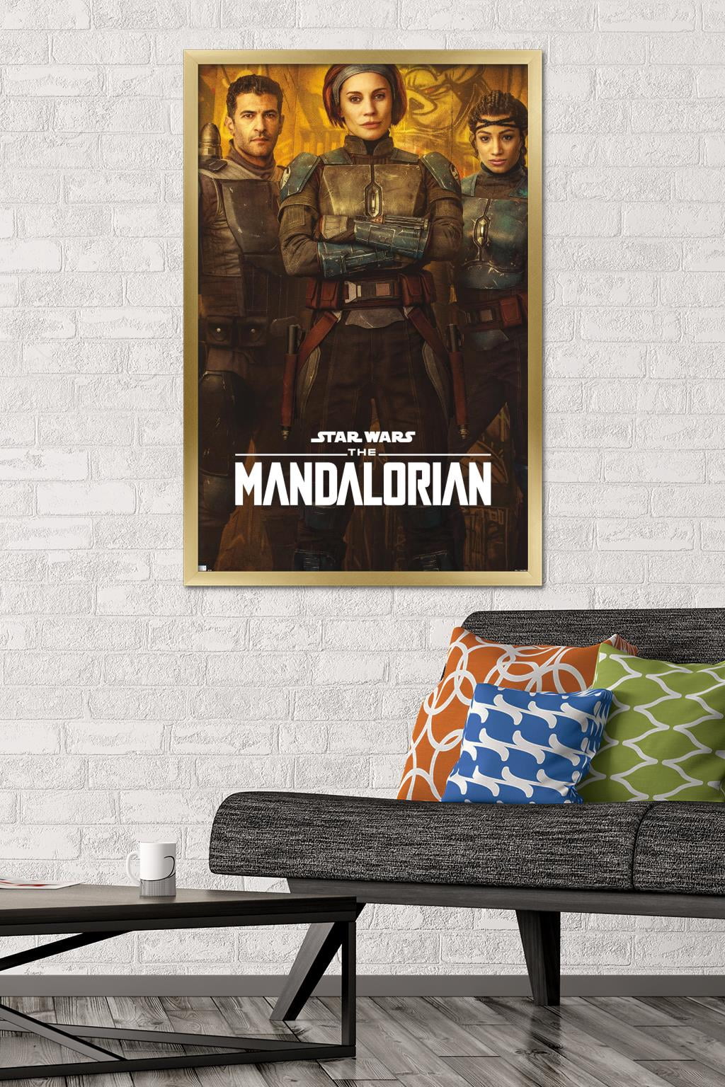 Star Wars: The Mandalorian Season 2 - Mandalorians Wall Poster, 22.375" x 34", Framed