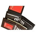 thumbnail image 2 of Genuine Leather Mens Bifold Wallet Flap Up ID Credit Card Thin Front Pocket, 2 of 8