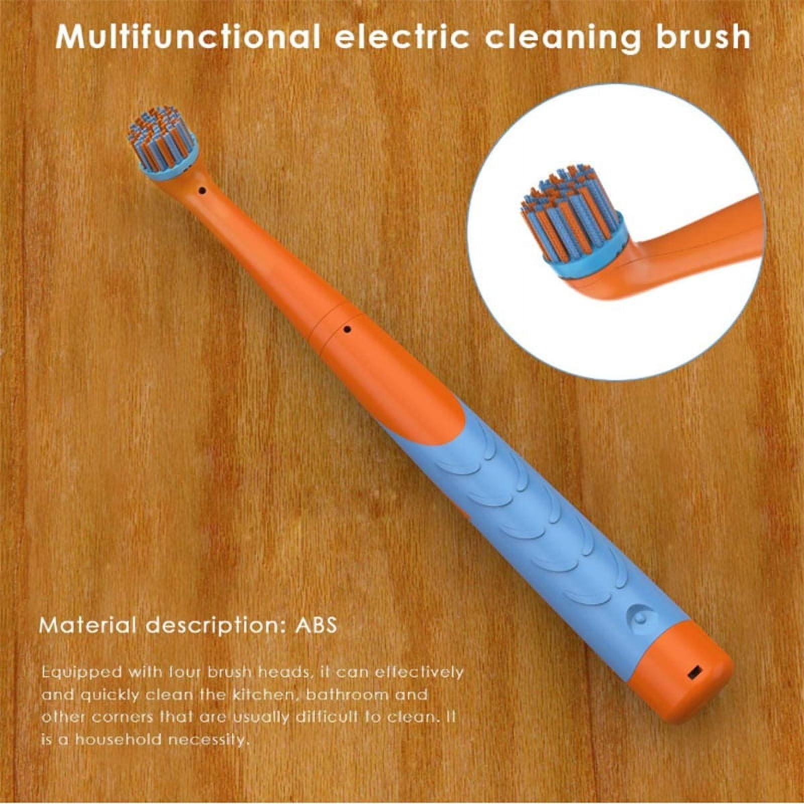 1set, Sonic Scrubber, Cleaning Tool With 4 Brushes, Multifunctional  Electric Cleaning Brush, Cleaning Tools, Cleaning Supplies