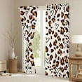 thumbnail image 3 of jejeloiu Leopard Cheetah Texture Black Out Curtains,Chic Minimalism Art Curtains Pack of 2 (42x63 Each),Brown Wildlife Print Bedroom Curtains For Kids,Luxury Bedroom Decor, 3 of 6