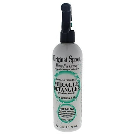 Original Sprout Miracle Detangler. All Natural Hair Care. Hair Moisturizer and Leave-In Conditioner Spray, 12 Fl (Best Moisturizer For Natural Hair)