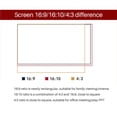 thumbnail image 3 of braveheart Projecteur Portable Pliable Sans Pli Rideau Écran de Projection 4:3 Écran de Films Portable pour Projecteur Cinéma Maison Extérieur Blanc 60 Pouces, 3 of 6