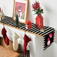 thumbnail image 3 of Drapeaux de Table Décorés pour la Saint-Valentin Réunions de Famille Décoration de Table de Cuisine Rétro Intérieur Extérieur, 3 of 6