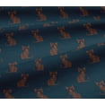 thumbnail image 5 of oneOone Tissu Jersey Viscose Imprimé Ikat Chat au Mètre 60 Pouces de Large, 5 of 5