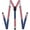 American Flag, variant on Suspenders for Men and Women Adjustable Elastic 1 inch Wide Leather Heavy Pants Strong Metal Clips Suspender Costume