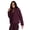 Dark Cabernet, variant on Active Women's Puffer Jacket Midweight Mock Neck Coat with Pockets