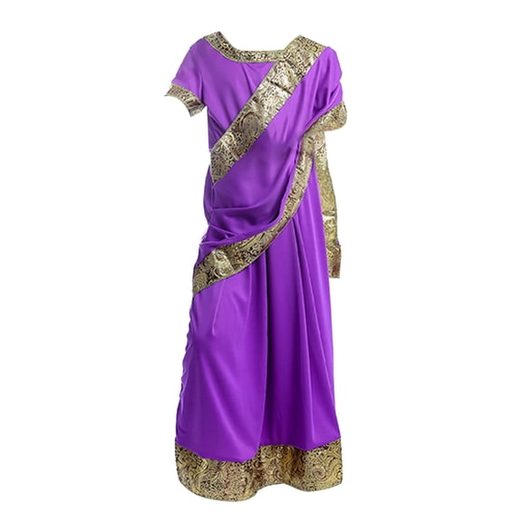 Mercatoo I𝐧dian Girls 𝙱ollywood Princess Masquerade Performance Dress P𝐚rty Stage Charming F𝐚𝐧cy Dress Up for Little Girls