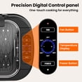 thumbnail image 2 of Moifoi Electric Grill,  Large operating area Smokeless Indoor Grill, Touch Panel with 6 Heat Levels, Dishwasher Safe Parts, with Auto Shut-Off, for Home, Black, 2 of 8