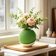 thumbnail image 6 of Woven Textured Two-Tone Small Flower Pot Decorative Bonsai Planter With Saucer For Living Room Home Desk, 6 of 6