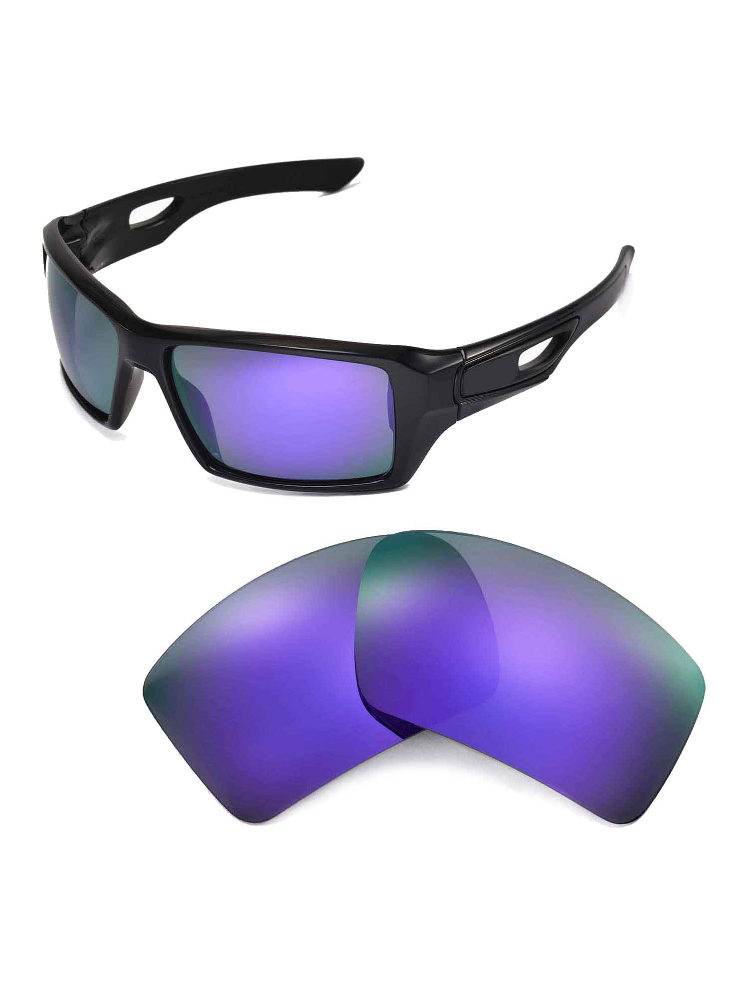 Walleva Purple Polarized Replacment Lenses For Oakley Eyepatch 2 Sunglasses  