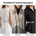 thumbnail image 3 of KTUYPOER 8 Pcs Vintage Cinch Clips, Dress Waist Tightener Clips for Women Clothing Adjustment, 3 of 8