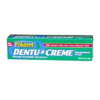 - Polident Dentu Creme Denture Cleansing Toothpaste - 3.9 Oz, 2 Pack