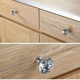 thumbnail image 2 of 12pcs 40mm Clear Diamond Door Knobs With Screws Crystal Cabinet Drawer Pull, 2 of 4