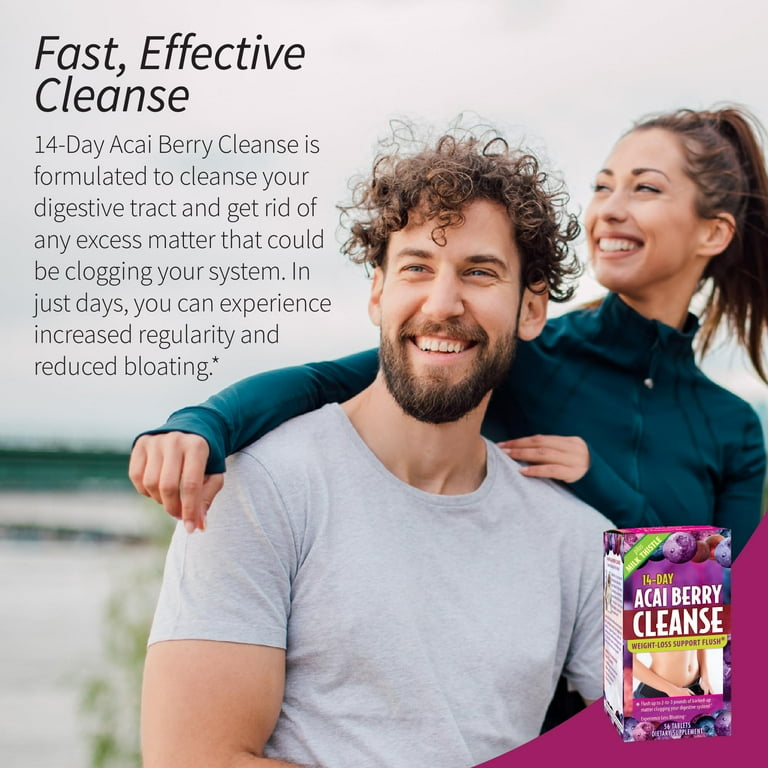 Applied Nutrition 14 Day Acai Berry Cleanse Tablets, Herbal Detox