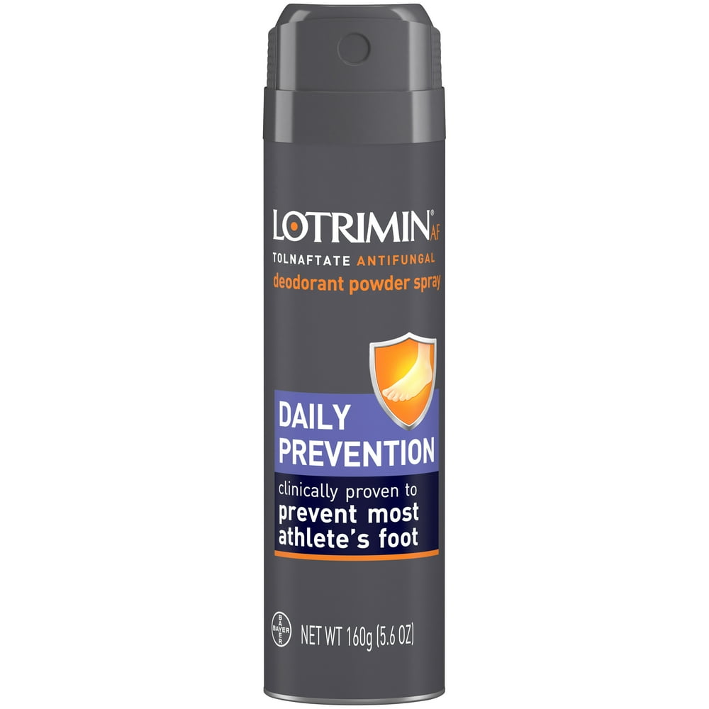 Lotrimin Athlete's Foot Spray Antifungal Deodorant Powder Spray, 5.6 oz