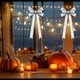 thumbnail image 5 of Cinta de poliéster laminada para Halloween, 5 cm de ancho, diseño de telaraña, calavera de calabaza, plateada y negra, duradera, tejida para manualidades | Decoración para fiestas, envoltura de, 5 of 6
