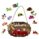 thumbnail image 1 of Colgador De Puerta De Madera Para Coche, Cartel De Bienvenida De Temporada Para Puerta Con 15 Colgantes Intercambiables Hechos A Mano, Placa Colgante Para Puerta, Tablero De Regalo Guardurnaity HA038412-00, 1 of 6