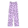 thumbnail image 5 of ZVAVZ Valentine's Day Pants for Boys Girls Wide Leg Sweatpants Kids Elastic Waist Sports Trousers with Pockets Purple,13 -14Years, 5 of 7