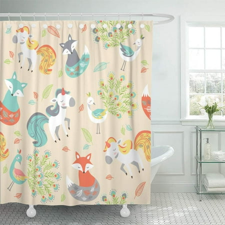 Cynlon Colorful Cute Pattern Unicorn Wild Wildlife Woodland Zoo