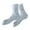 Blue, variant on Women Breathable Mesh Stockings Sheer Lace Knee High Socks Comfortable Seamless Stackable Daily Wear White One Size
