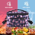 thumbnail image 2 of SHILIU-Leopard Lunch Box for Women, 7L Small Leakproof Mini Cooler Female Lunch Bag with Adjustable Strap for Work Picnic (Leopard Grey), 2 of 4