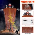 thumbnail image 2 of 3 Pack 40 Inch Halloween Hanging Ghost Decorations Outdoor Indoor, Animated Scary Grim Reaper Skeleton Decorations, Creepy Skull Ghost for Party Outside Yard Porch Haunted House, 2 of 7