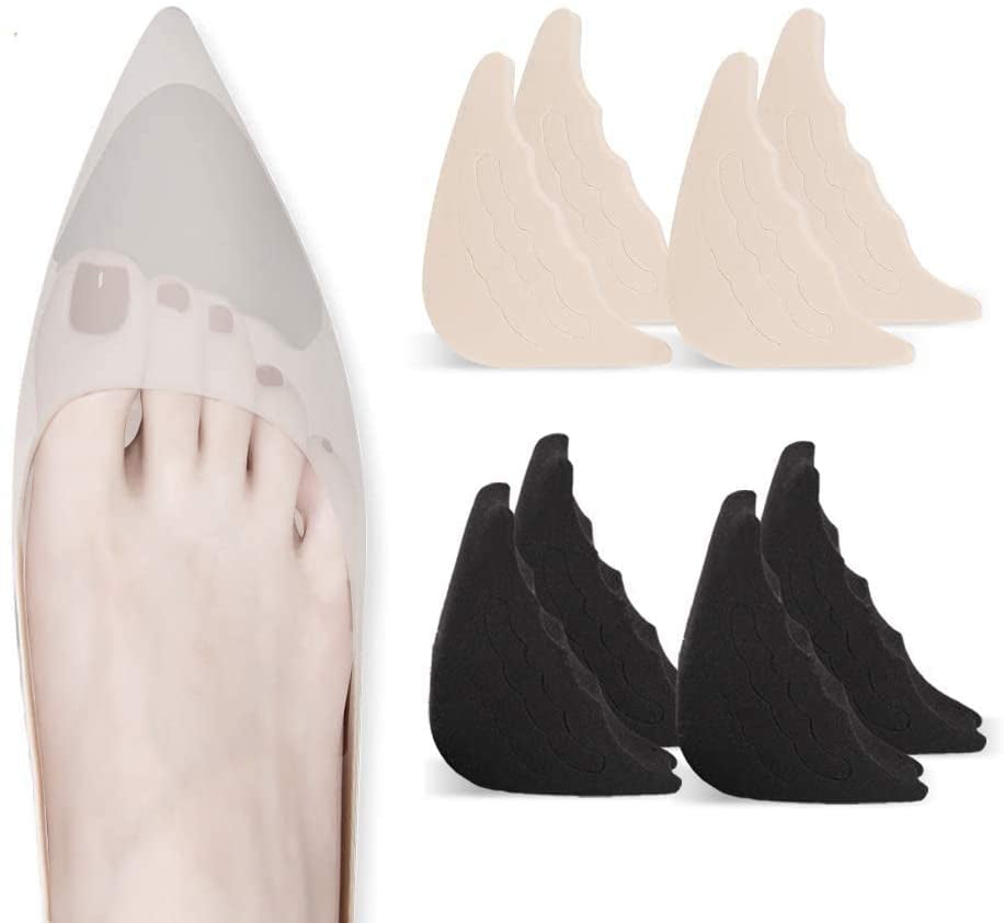 6 Pairs Toe Filler Inserts Adjustable Shoe Filler Heel Grip Liner Insert for Improving Shoe Fit Heel Protection Prevent Blister Unisex 