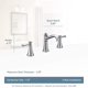 thumbnail image 2 of Grifo para Baño Belfield Moen con 2 Manijas 8pulg Moderno Níquel Cepillado Moen T6405BN, 2 of 2