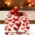 thumbnail image 4 of zhangmingg Nappe de la Saint-Valentin avec Design Cœur Classique Texturée Chaude pour Salle à Manger, 4 of 4