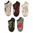 thumbnail image 2 of Dinosaur Boys No Show Socks Jurassic Park 5 Pairs Shoe Size: 7.5 - 3.5, 2 of 3