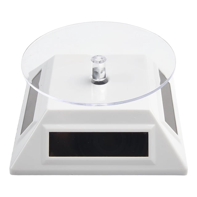 Solar Showcase For 360 Degrees Turntable Rotating Jewelry Organizer Display Stand