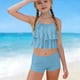 thumbnail image 2 of Niñas Trajes de Baño de Dos Piezas Tamaño 10-12 Verano Weiyi Impresión Traje de Baño de Playa con Estampados Florales Set de Dos Piezas Shorts, 2 of 9