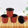 thumbnail image 3 of POINTERTECK 100 Pcs Plants Nursery Pots 3.5inch Flowerpot Reusable Plant Seeding Nursery Pot Waterproof Plastic Pots Seed Starting Pots Containers Set, 3 of 9