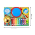 thumbnail image 3 of IFANLANDOR Xylophone for Baby Wooden Assorted Color Hand-eye Coordination Training for Daily Use 1Pcs, 3 of 4