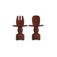 thumbnail image 1 of Make Mealtime Fun with Our 2pcs Panda Training Fork Spoon Set - Soft Silicone, BPA Free, Easy to Hold, Perfect for Infant Feeding and Learning Tableware, 1 of 5