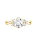 thumbnail image 4 of Rosec Jewels Lab Created Diamond Designer Engagement Ring for Women - EF-VS Grade Certified, 18K Yellow Gold, US 10.00, 4 of 8