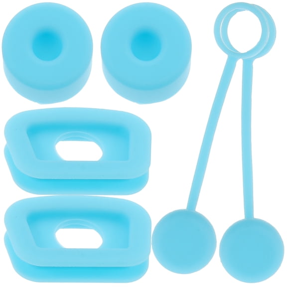 Soimiss Straw Stoppers for Tumblers with Blue Silicone Material