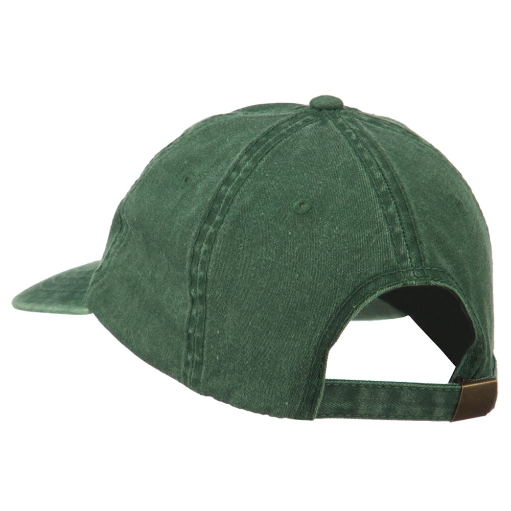Texas State Bluebonnet Flower Embroidered Cap - Dk Green OSFM