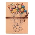 thumbnail image 1 of Álbum de recortes DIY, manualidades creativas hechas a mano, estilo vintage, globo, cubierta, acordeón, álbum plegable, 1 of 8