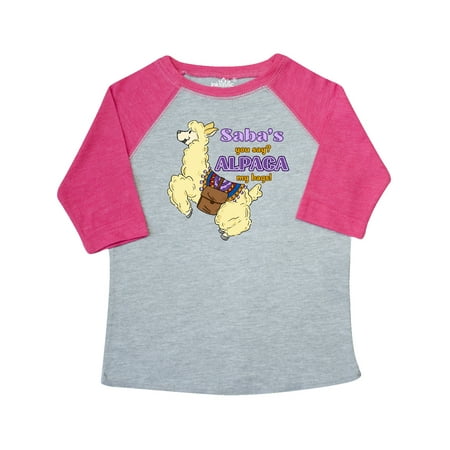 

Inktastic Saba s You Say ALPACA my Bags with Cute Jumping Alpaca Gift Toddler Boy or Toddler Girl T-Shirt