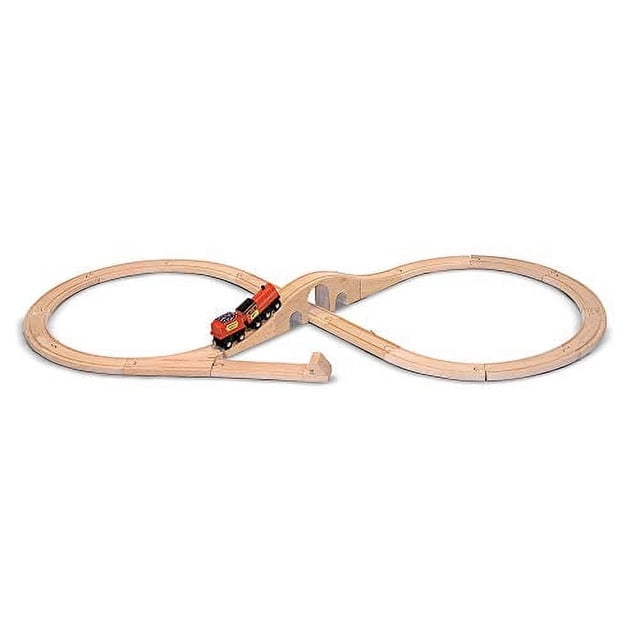 Juego de trenes de madera Melissa & Doug, 22 piezas