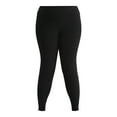 thumbnail image 5 of No Boundaries Faux Sueded Ankle Leggings, 27.5”Inseam, 1 or 2-Pack, Women's & Women's Plus Sizes XXS-4X, 5 of 7