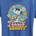 thumbnail image 3 of Peanuts - Feelin Groovy Snoopy And Woodstock - Women's Short Sleeve Graphic T-Shirt, 3 of 6