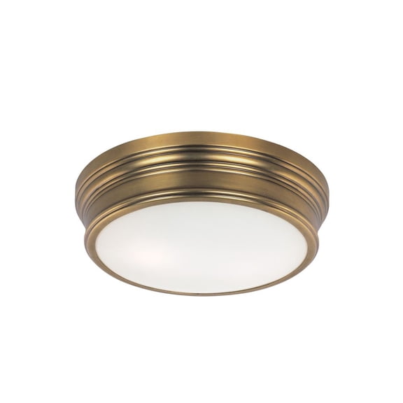 22370SWNAB Maxim Lighting Fairmont-Two Light Flush Mount in Rustic style-13 Inches wide by 4 inches high