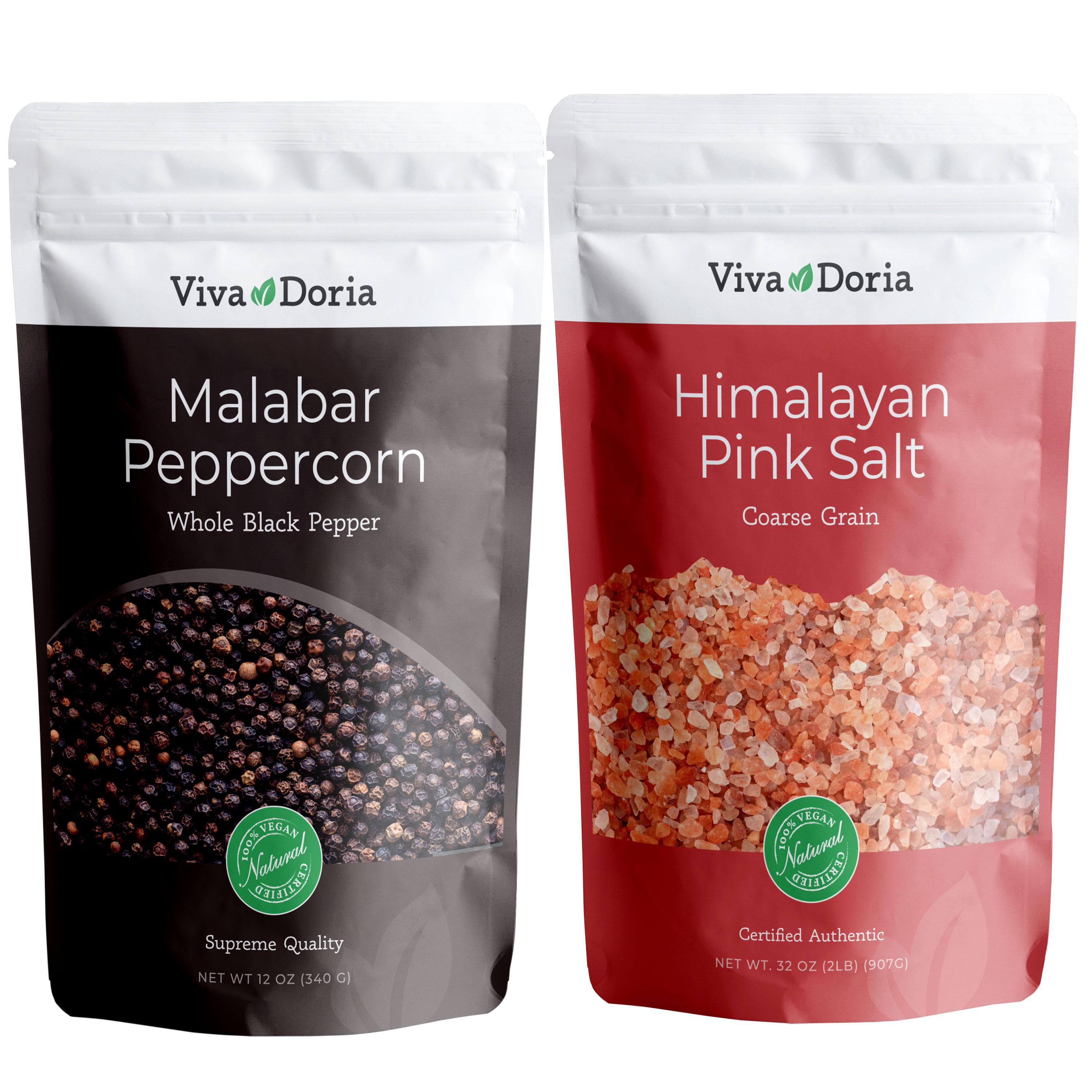 Viva Doria Malabar Peppercorn (Whole Black Pepper) 12...