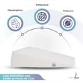 thumbnail image 2 of Cojín Antirreflujo Memory Foam para Adultos Blanca 80 cm x 60 cm x 20 cm, 2 of 7