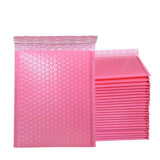 Sobres de correo acolchados de burbujas, sobres de polietileno para embalaje, bolsa de envío autosellada, color verde, 50 piezas